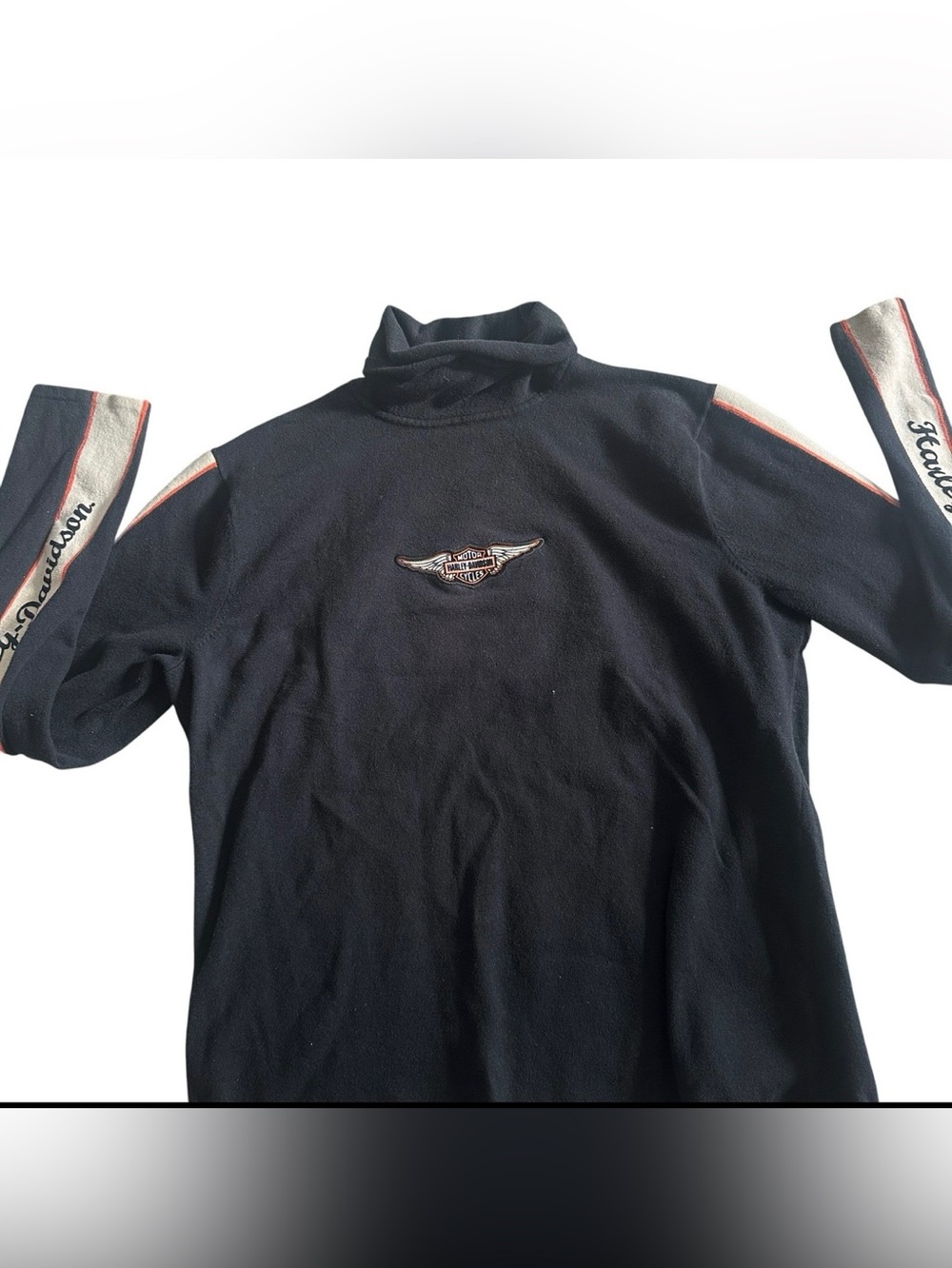 Harley Davidson Turtleneck Sweater Winged Logo Womens 1W 1X